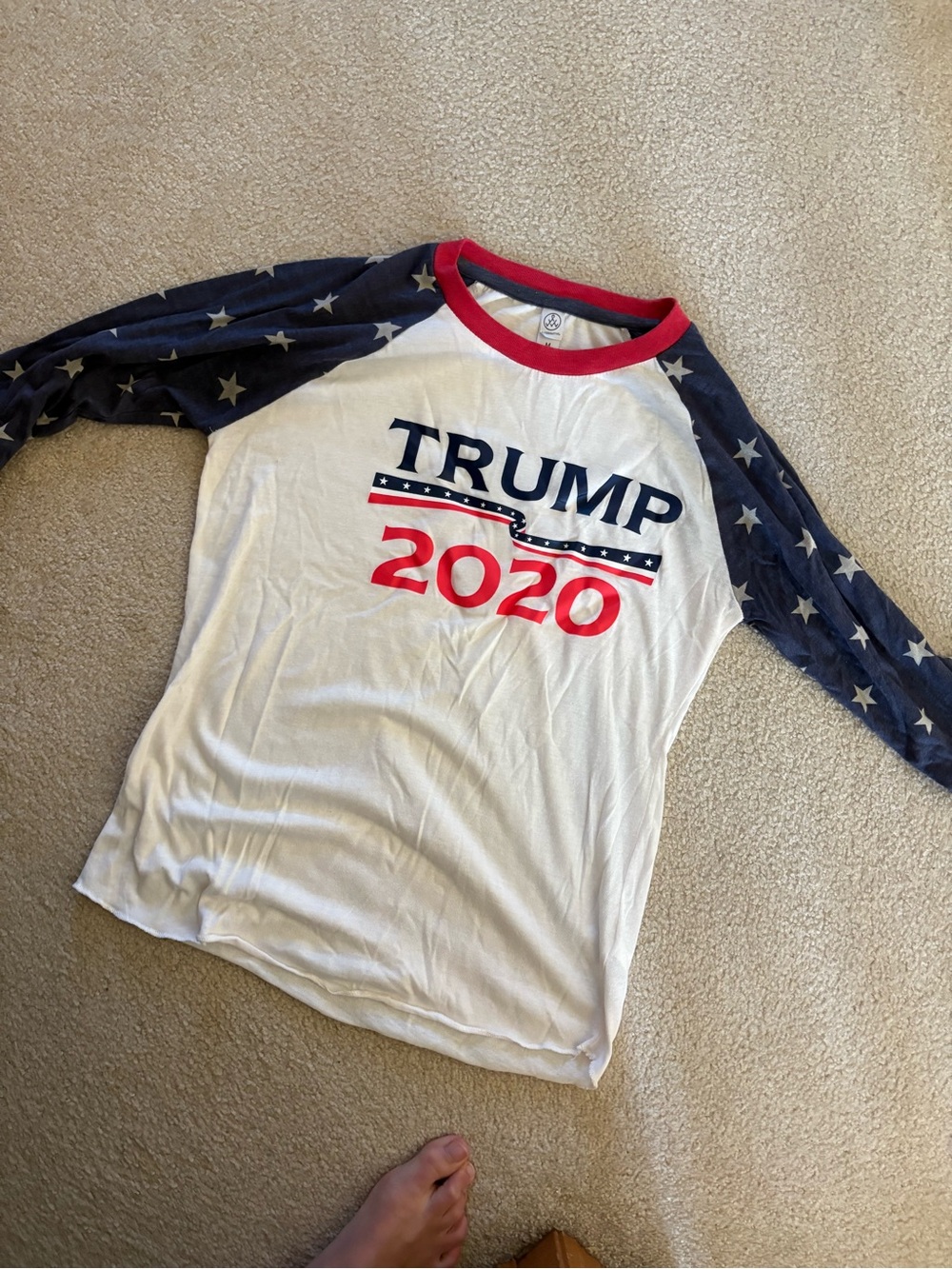 TRUMP USA flag shirt